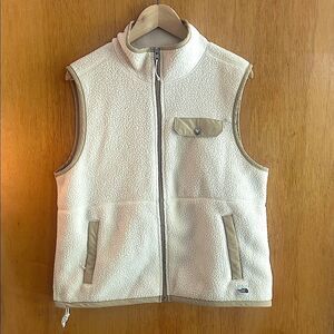 The North Face Cream Fleece Vest
